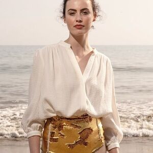 Heidi Merrick Marish Top | White Gauze Small